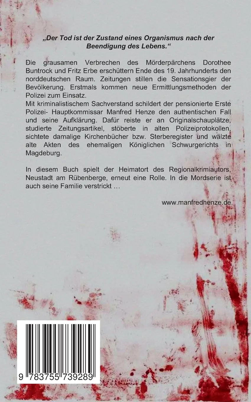 Rückseite: 9783755739289 | Die Mädchenschlächter | Schaurige Morde an "Dienstmädchen in Stellung"