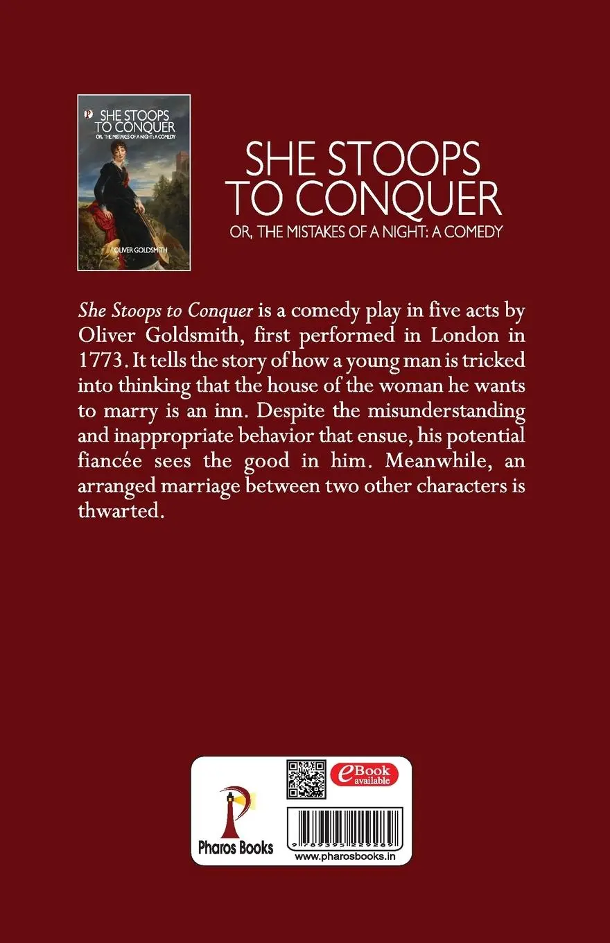 Rückseite: 9789395229289 | She Stoops to Conquer; Or, The Mistakes of a Night | A Comedy | Buch