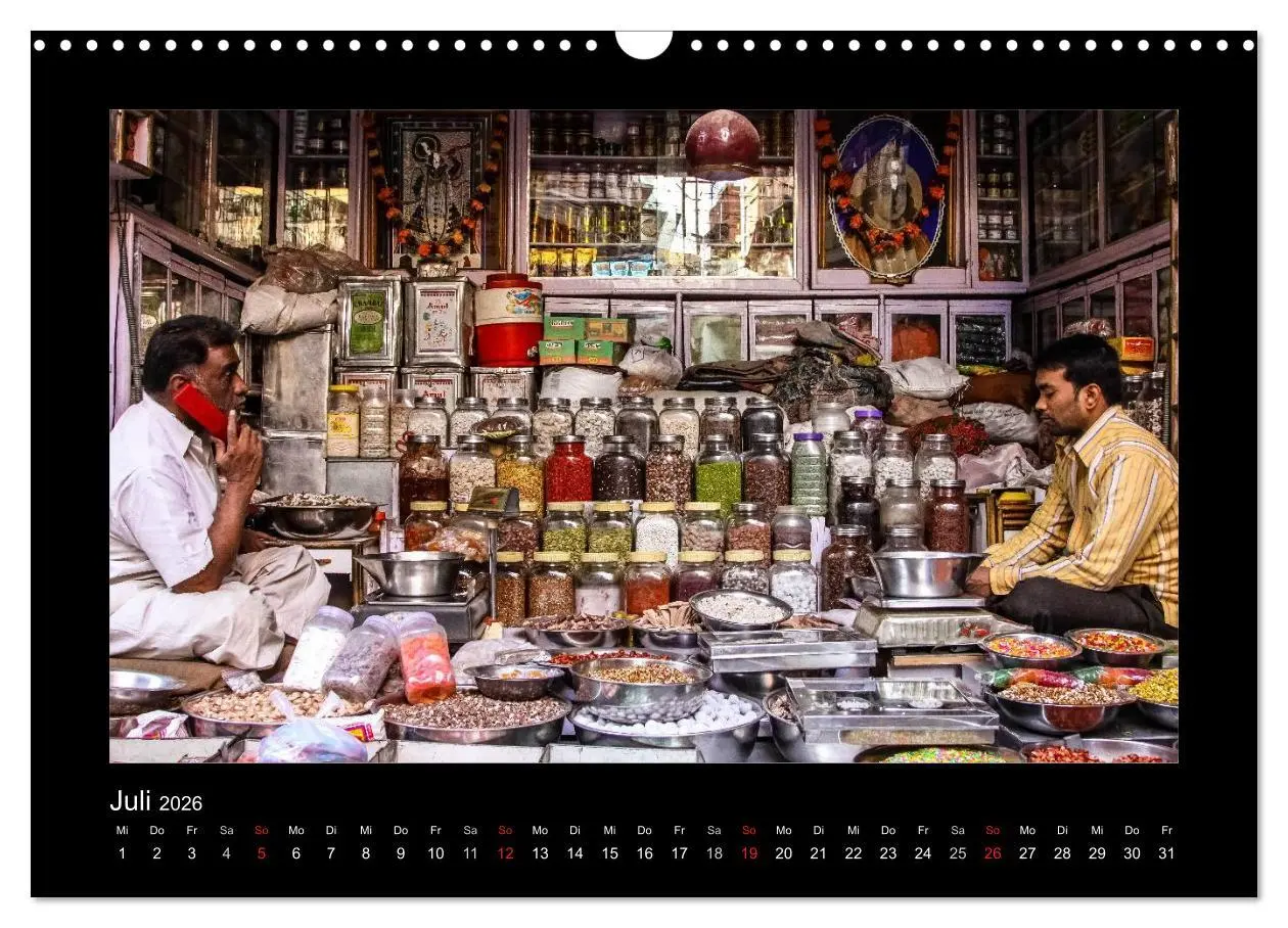 Bild: 9783516069389 | Willkommen in Indien 2026 (Wandkalender 2026 DIN A3 quer), CALVENDO...