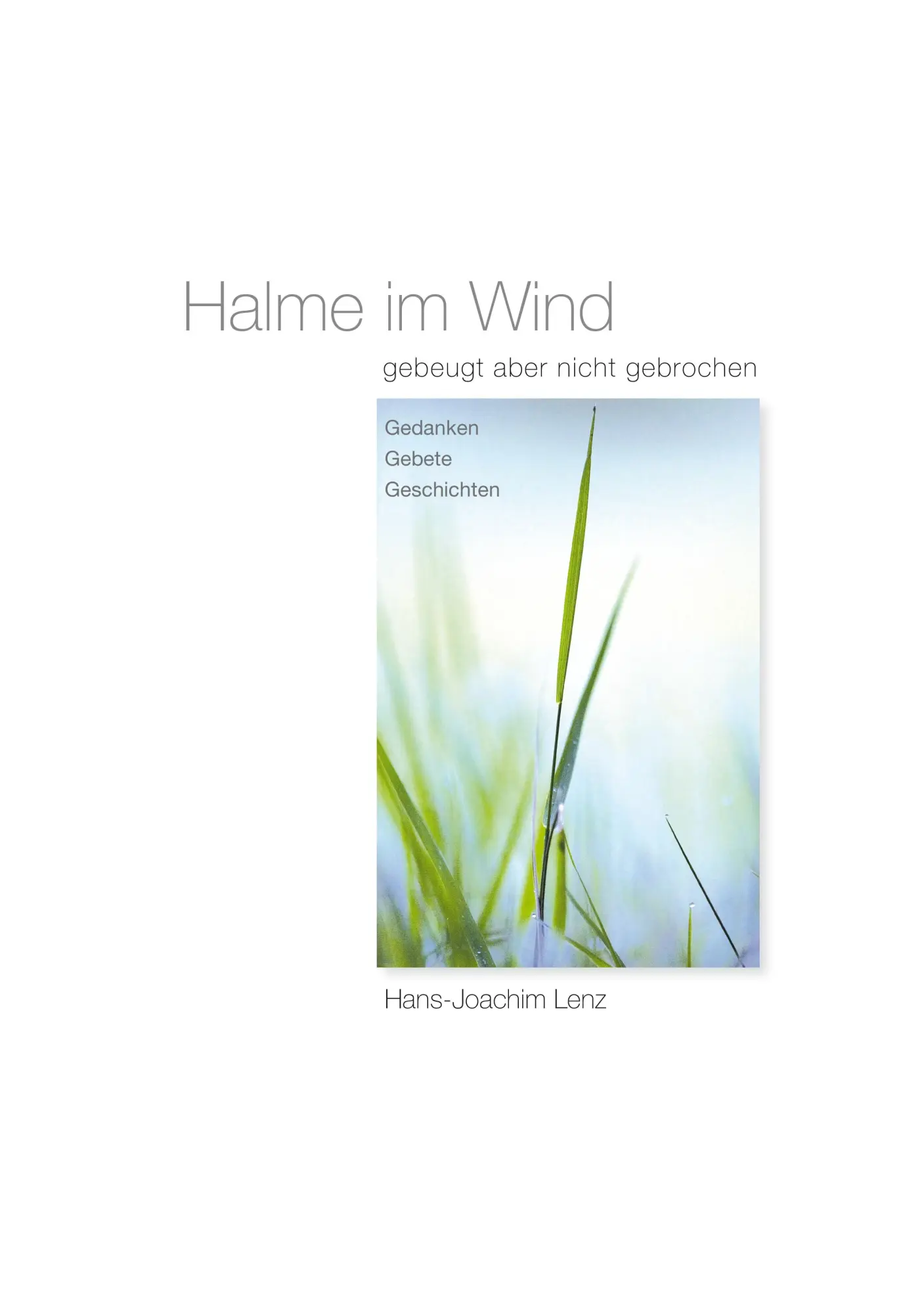 Cover: 9783844829389 | Halme im Wind | gebeugt aber nicht gebrochen | Hans-Joachim Lenz
