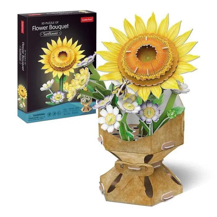 Bild: 7640409429489 | CUBICFUN - 3D Puzzle Blumentopf Sonnenblume 102 T | Spiel | 663303