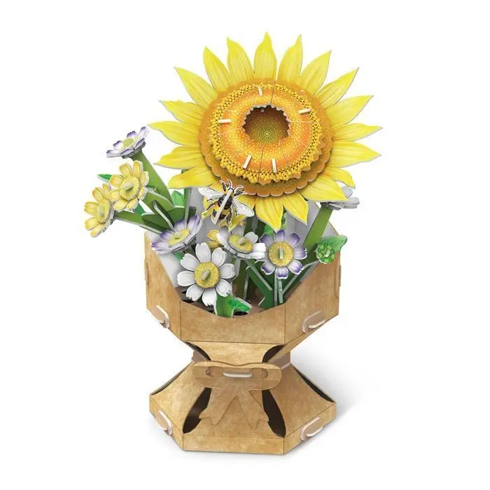 Bild: 7640409429489 | CUBICFUN - 3D Puzzle Blumentopf Sonnenblume 102 T | Spiel | 663303