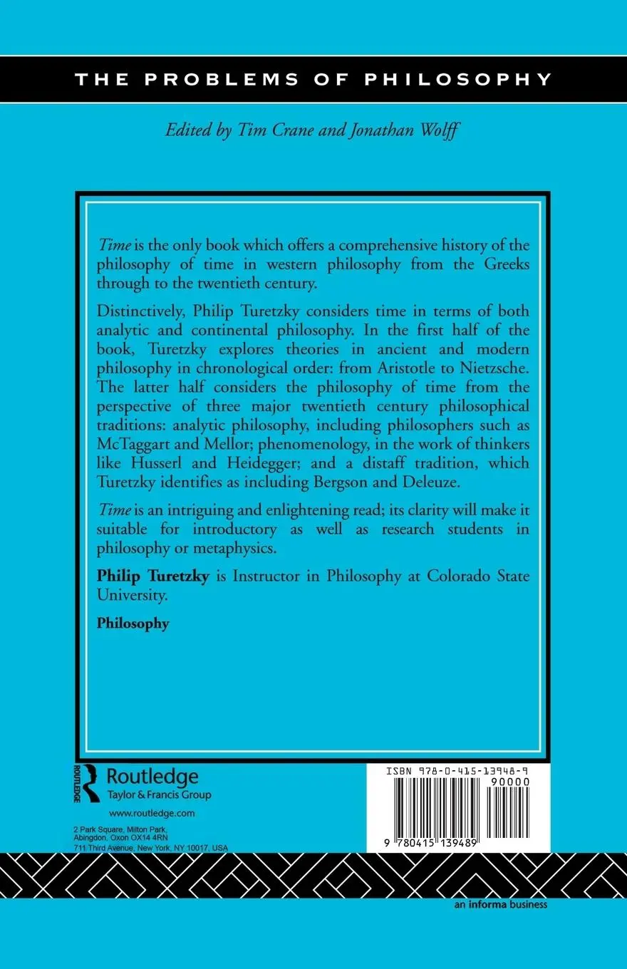 Rückseite: 9780415139489 | Time | Phillip Turetzky | Taschenbuch | Einband - flex.(Paperback)