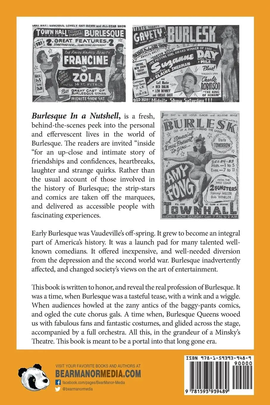 Rückseite: 9781593939489 | Burlesque In a Nutshell - Girls, Gimmicks &amp; Gags | Dusty Sage | Buch
