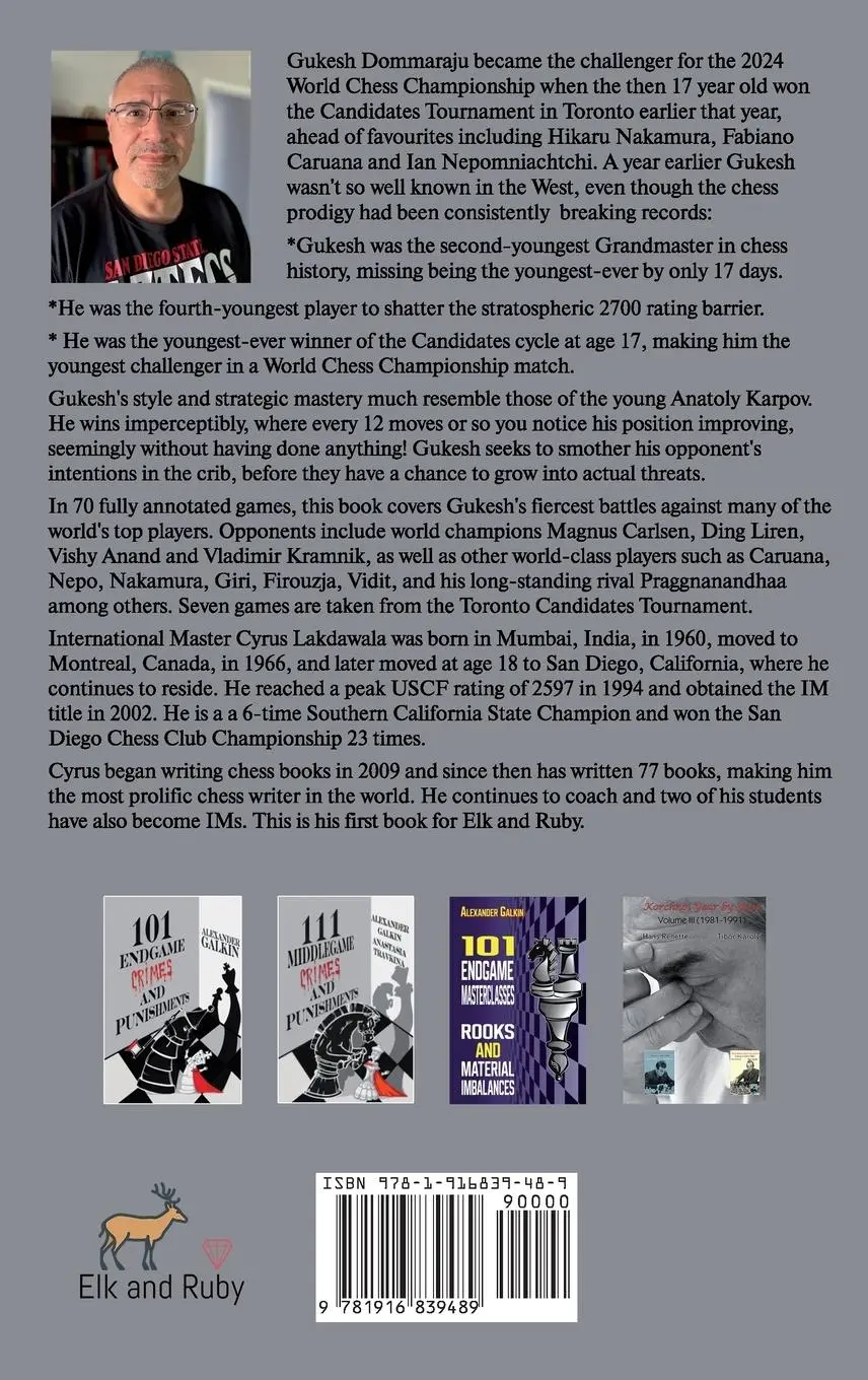 Rückseite: 9781916839489 | From Boy to Man to Challenger | The Fiercest Battles of Gukesh D