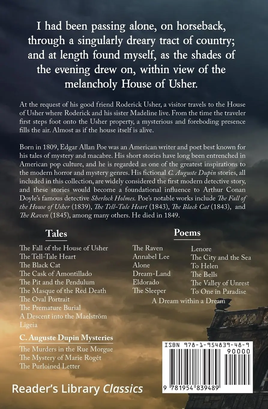 Rückseite: 9781954839489 | The Fall of the House of Usher and the Other Major Tales and Poems...