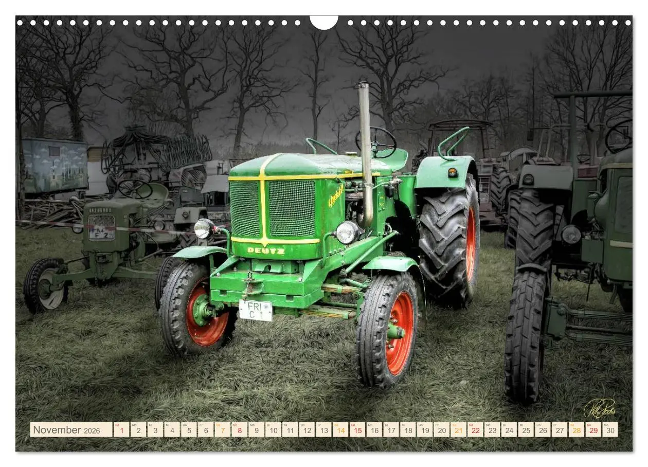 Bild: 9783516059489 | Oldtimer - Traktoren für Liebhaber (Wandkalender 2026 DIN A3 quer),...