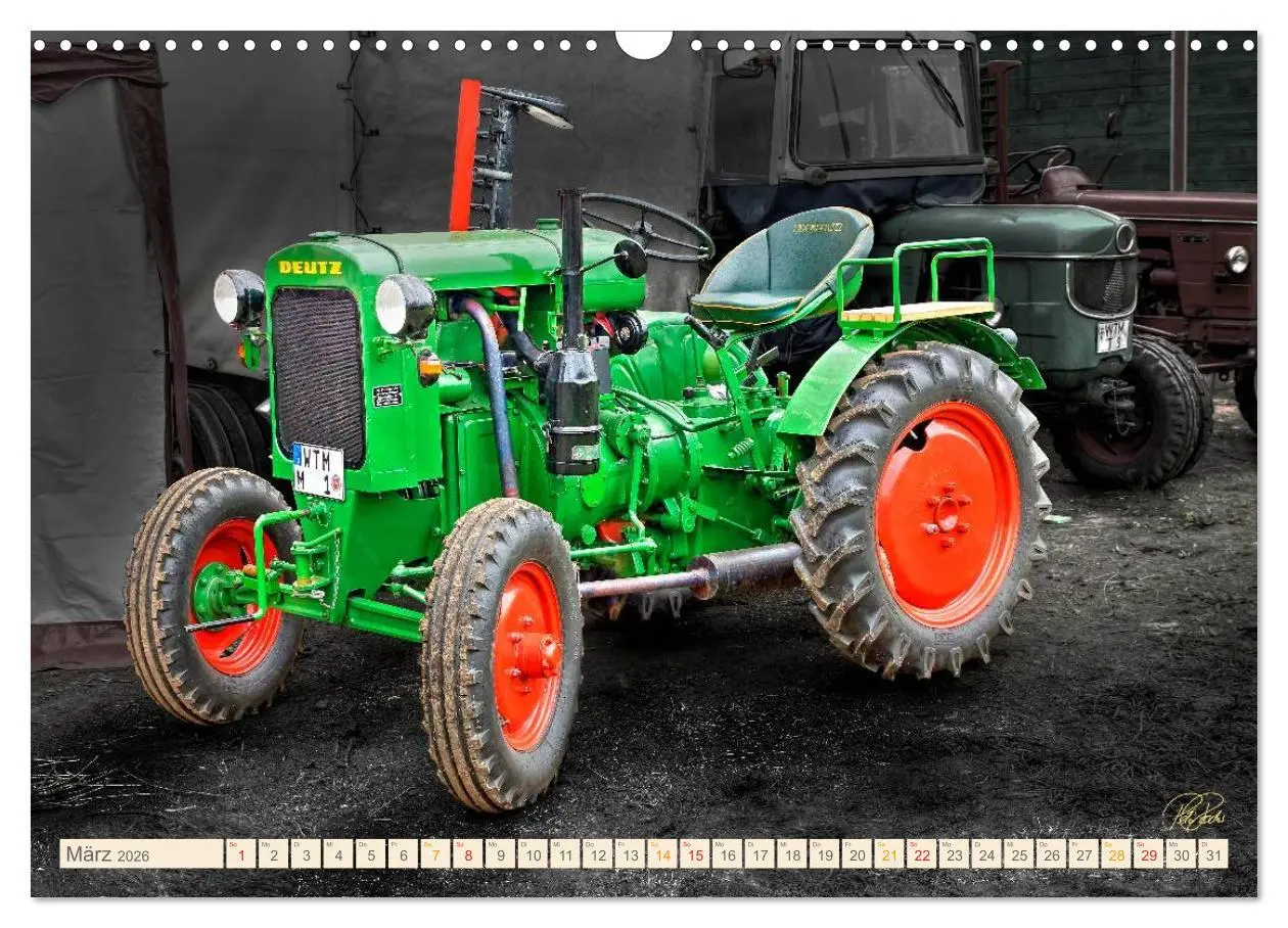 Bild: 9783516059489 | Oldtimer - Traktoren für Liebhaber (Wandkalender 2026 DIN A3 quer),...