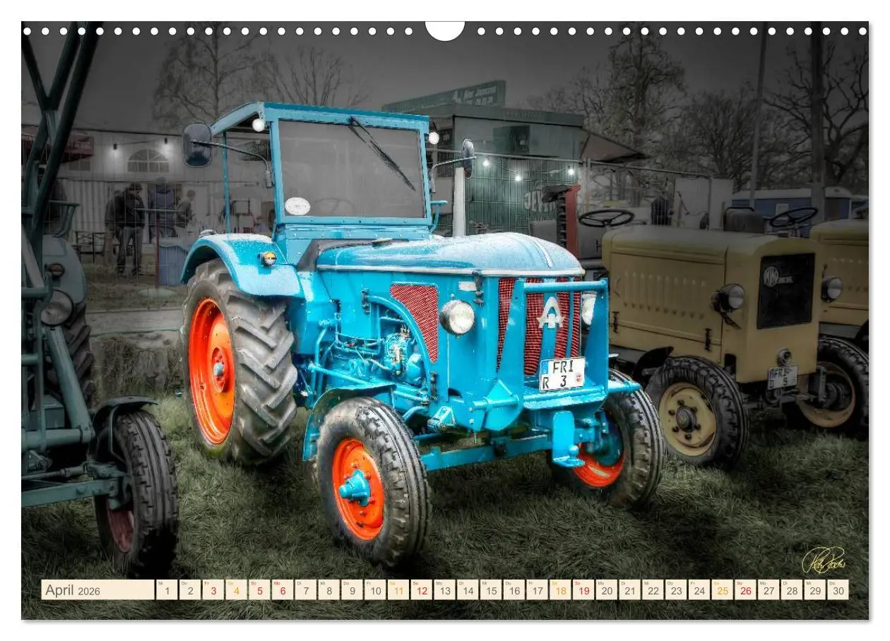 Bild: 9783516059489 | Oldtimer - Traktoren für Liebhaber (Wandkalender 2026 DIN A3 quer),...