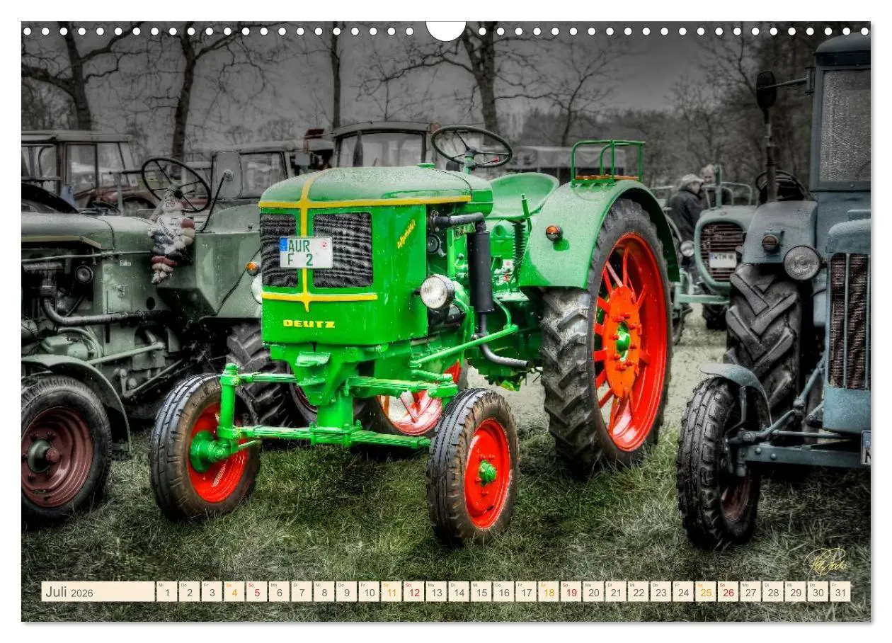 Bild: 9783516059489 | Oldtimer - Traktoren für Liebhaber (Wandkalender 2026 DIN A3 quer),...