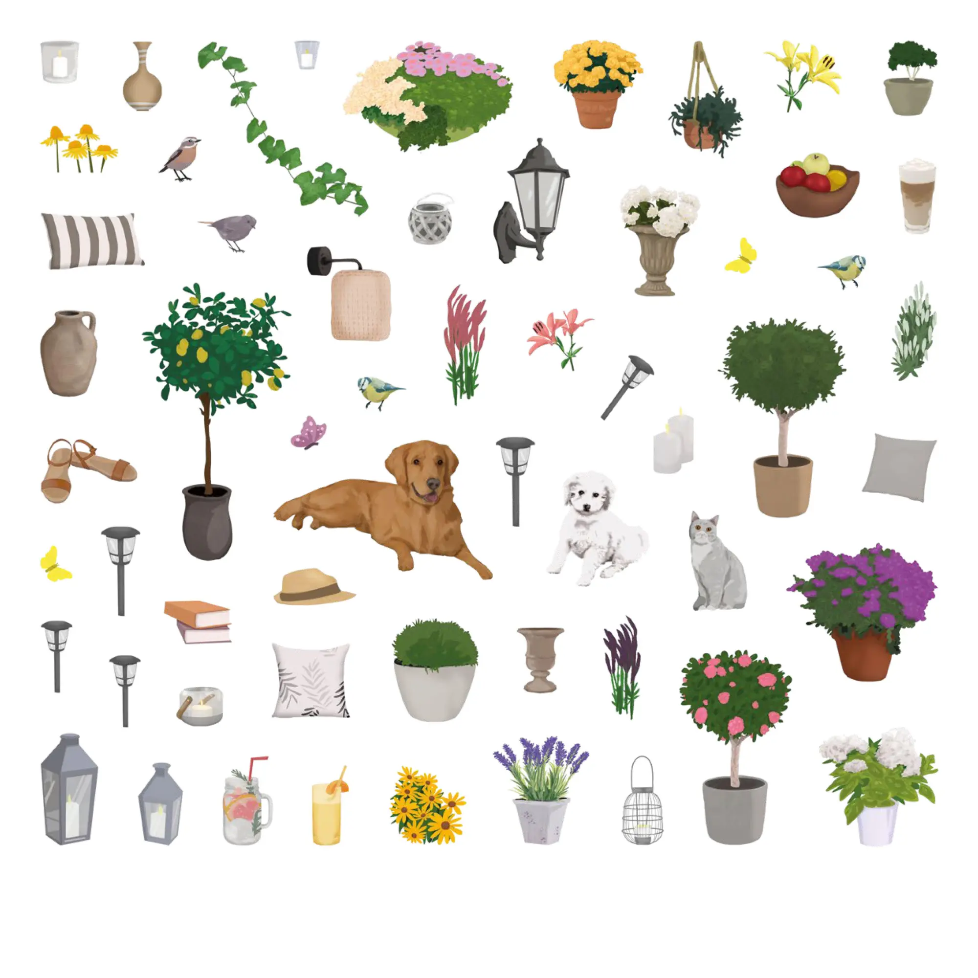 Bild: 9783625199489 | Home &amp; Garden - Stickern &amp; Relaxen | mbH | Buch | 32 S. | Deutsch