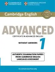 Cover: 9781107689589 | Cambridge English Advanced 1 for Revised Exam from 2015 Student's...