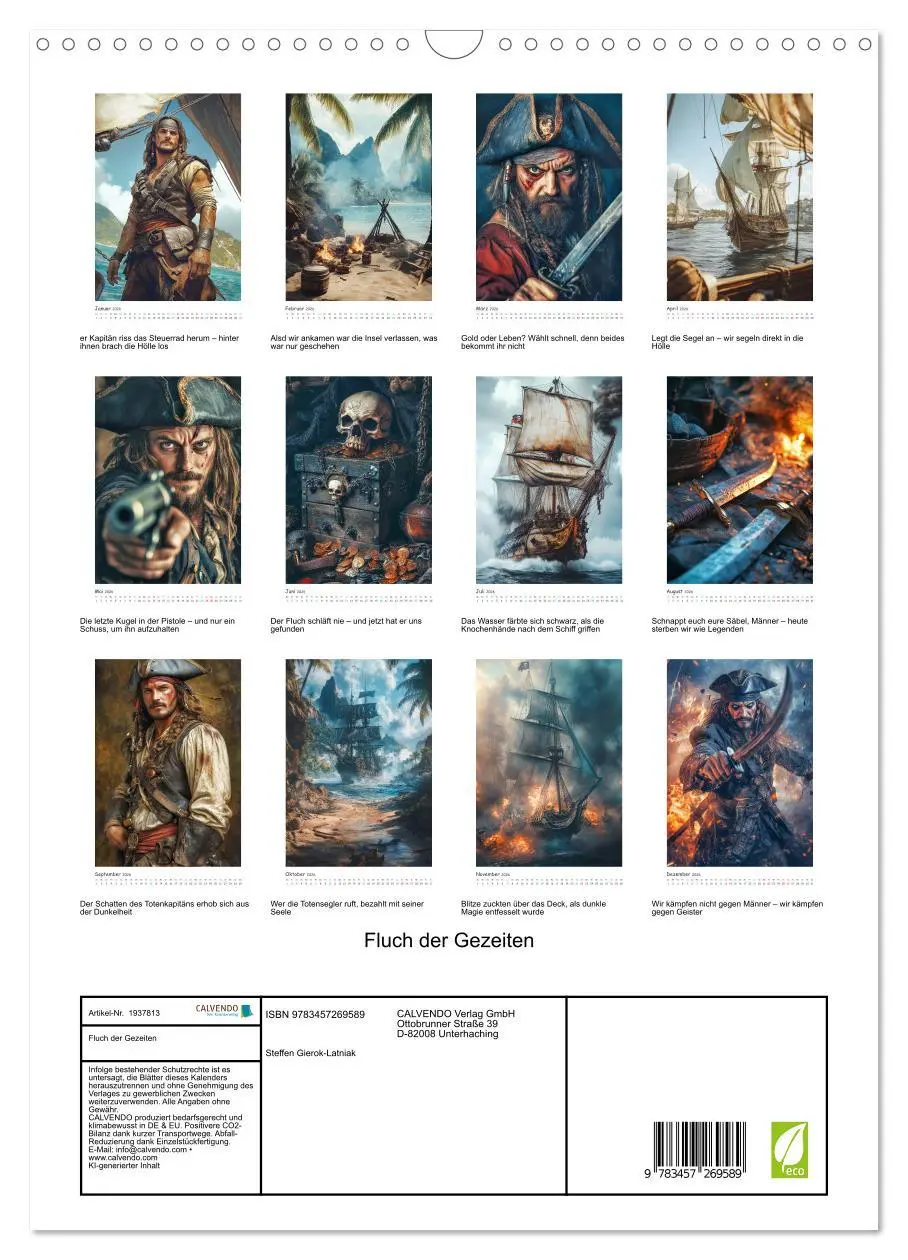 Bild: 9783457269589 | Fluch der Gezeiten (Wandkalender 2026 DIN A3 hoch), CALVENDO...