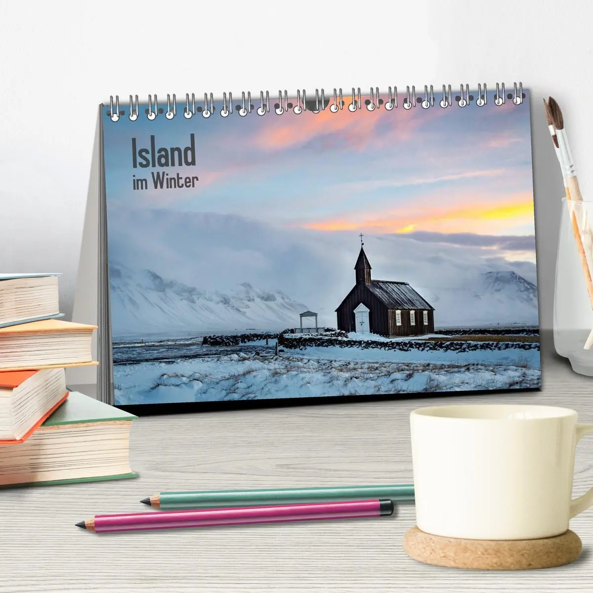 Bild: 9783457959589 | Island im Winter (Tischkalender 2026 DIN A5 quer), CALVENDO...