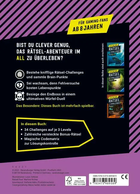 Bild: 9783473489589 | Stay alive! Rätsel-Challenge - Überlebe im All | Martine Richter