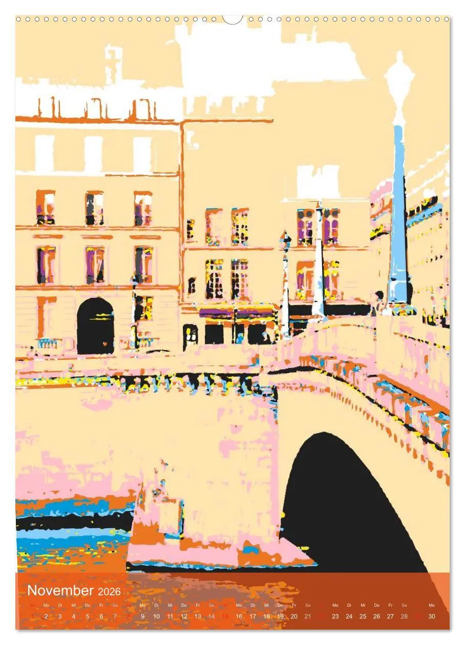 Bild: 9783516429589 | Paris pop-art (hochwertiger Premium Wandkalender 2026 DIN A2 hoch),...
