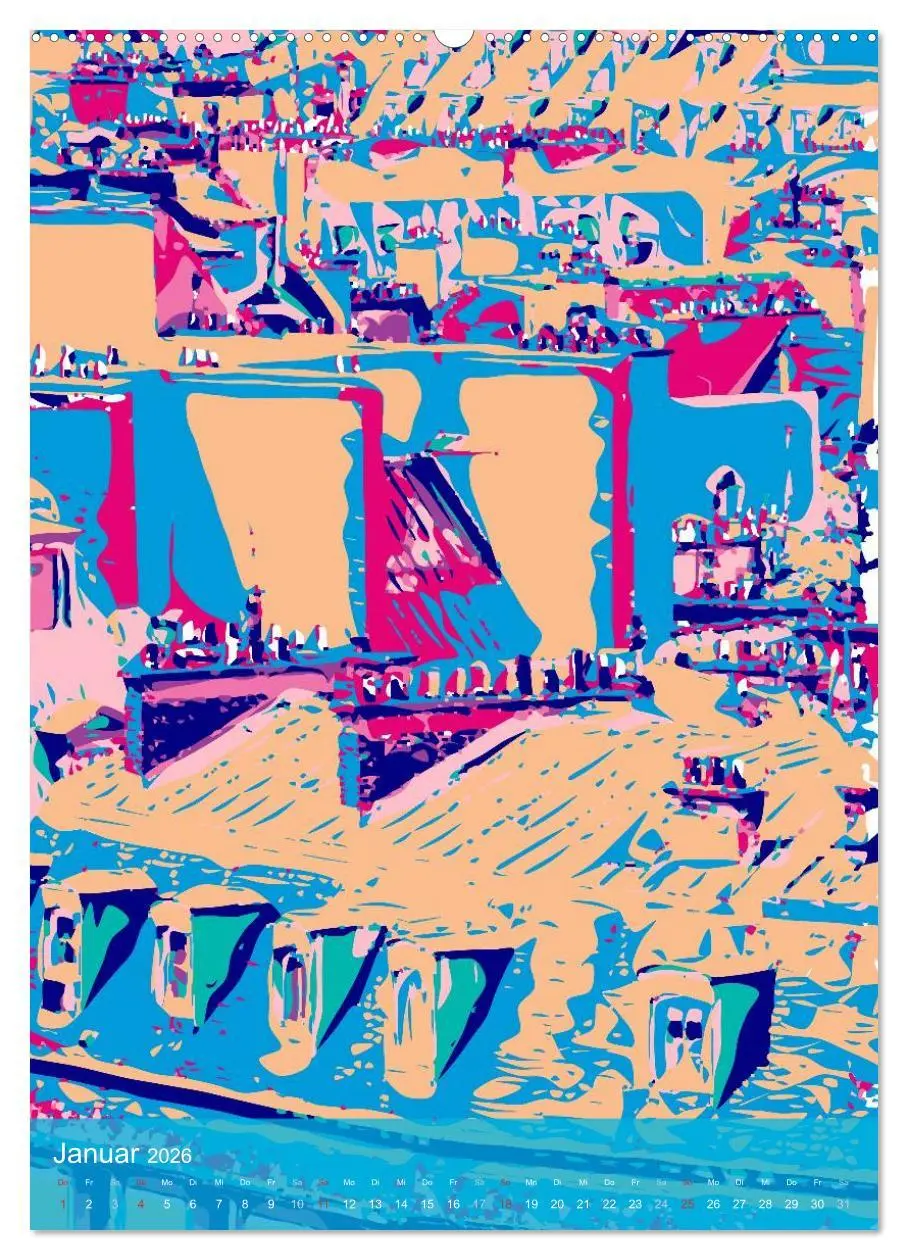 Bild: 9783516429589 | Paris pop-art (hochwertiger Premium Wandkalender 2026 DIN A2 hoch),...