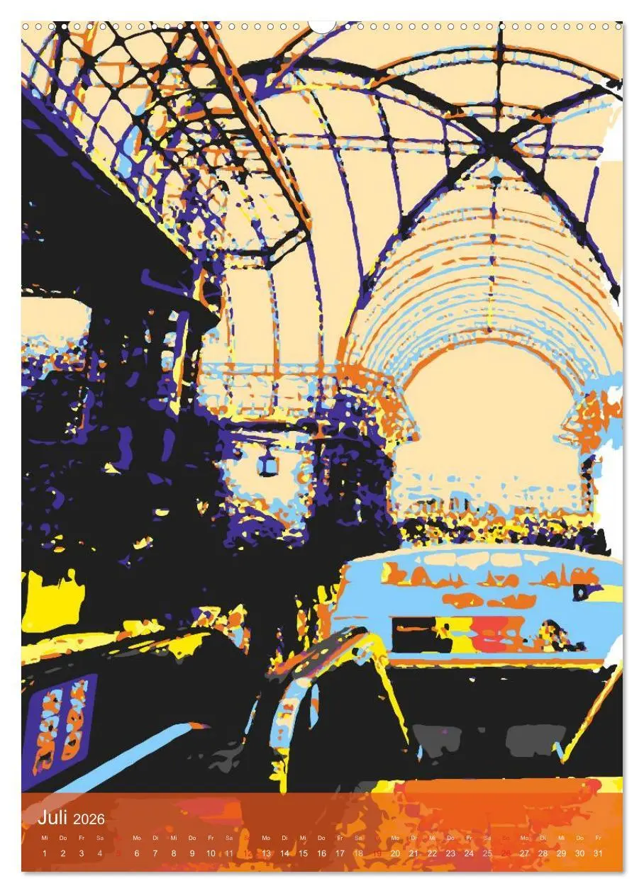 Bild: 9783516429589 | Paris pop-art (hochwertiger Premium Wandkalender 2026 DIN A2 hoch),...
