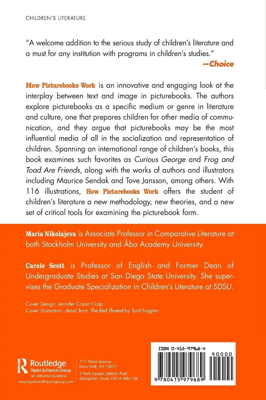 Rückseite: 9780415979689 | How Picturebooks Work | Maria Nikolajeva (u. a.) | Taschenbuch | 2006