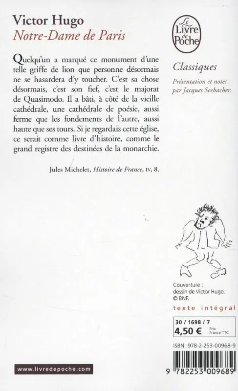Rückseite: 9782253009689 | Notre-Dame de Paris | Victor Hugo | Taschenbuch | 733 S. | Französisch