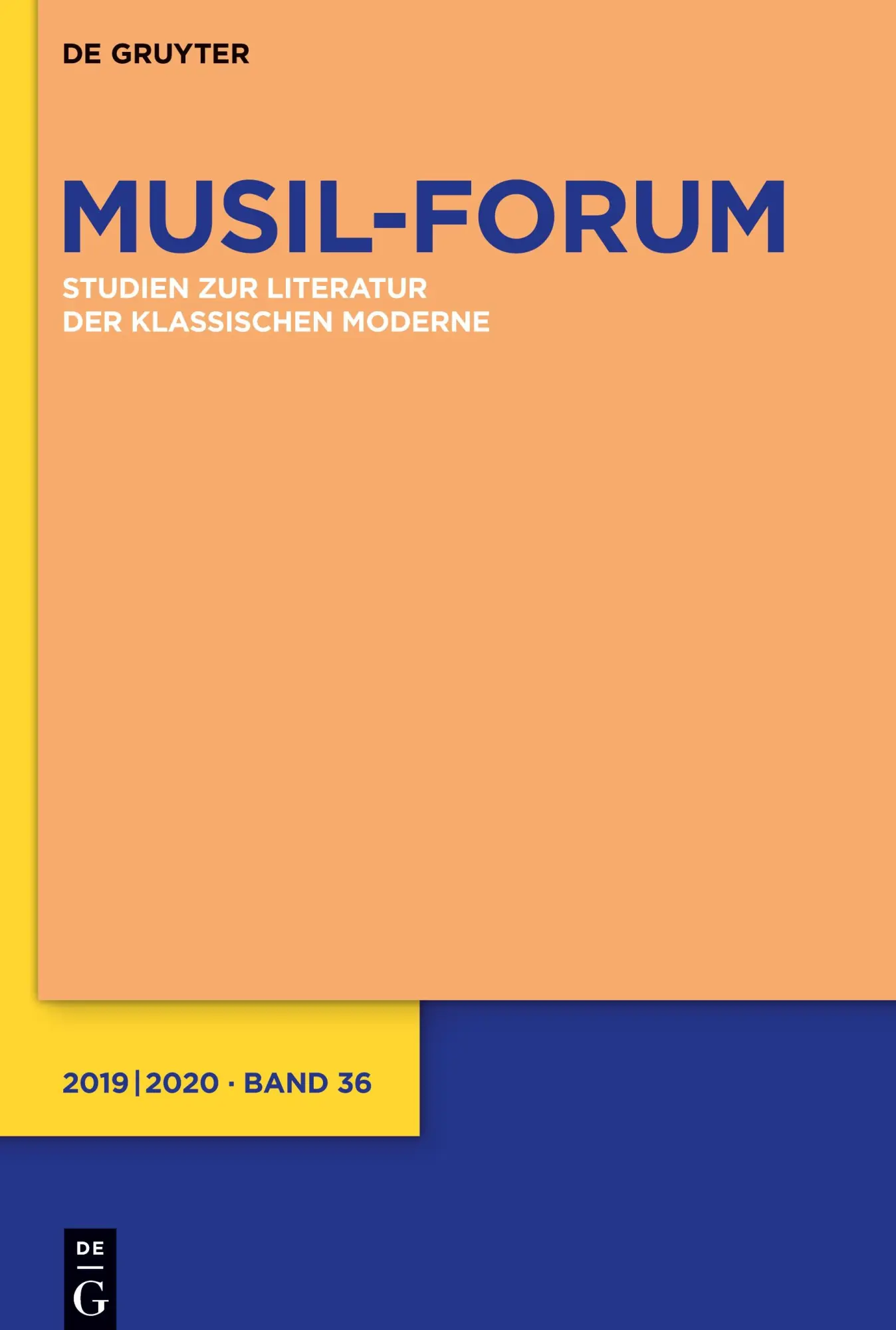 Cover: 9783110729689 | Musil-Forum, Band 36, Musil-Forum (2019/2020) | Wolf (u. a.) | Buch