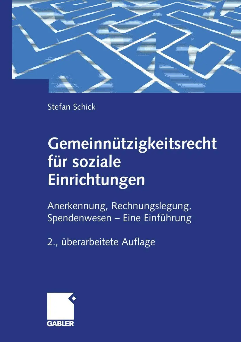 Cover: 9783409289689 | Gemeinnützigkeitsrecht für soziale Einrichtungen | Stefan Schick