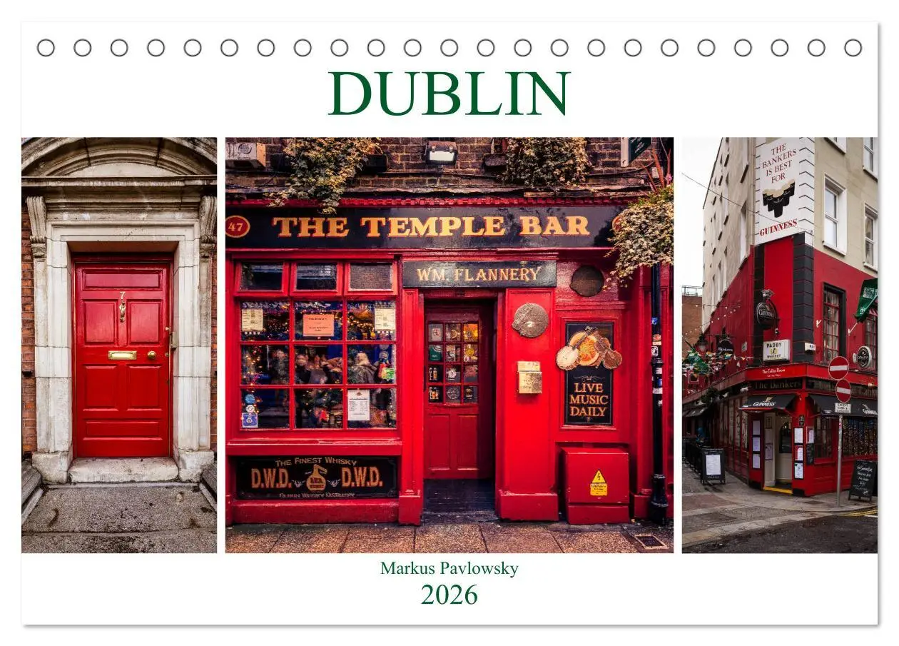 Cover: 9783457879689 | Dublin (Tischkalender 2026 DIN A5 quer), CALVENDO Monatskalender