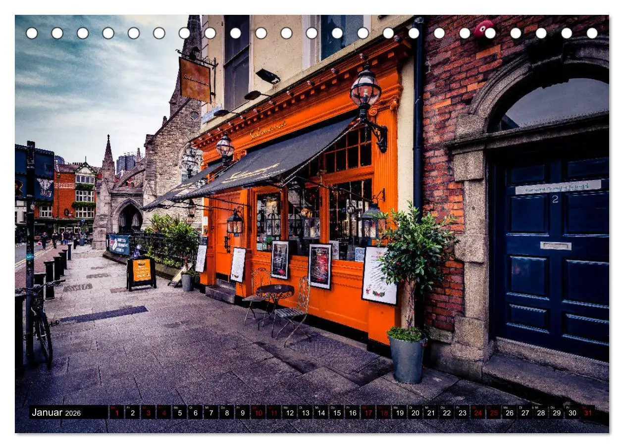 Bild: 9783457879689 | Dublin (Tischkalender 2026 DIN A5 quer), CALVENDO Monatskalender