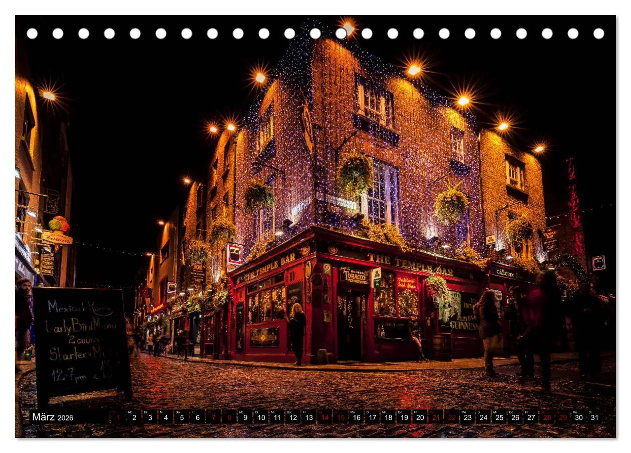 Bild: 9783457879689 | Dublin (Tischkalender 2026 DIN A5 quer), CALVENDO Monatskalender