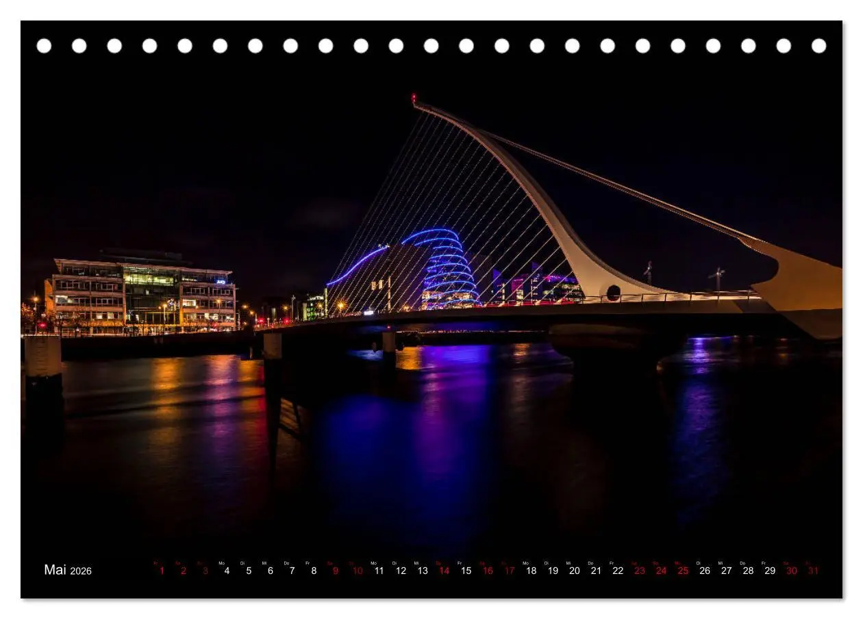 Bild: 9783457879689 | Dublin (Tischkalender 2026 DIN A5 quer), CALVENDO Monatskalender