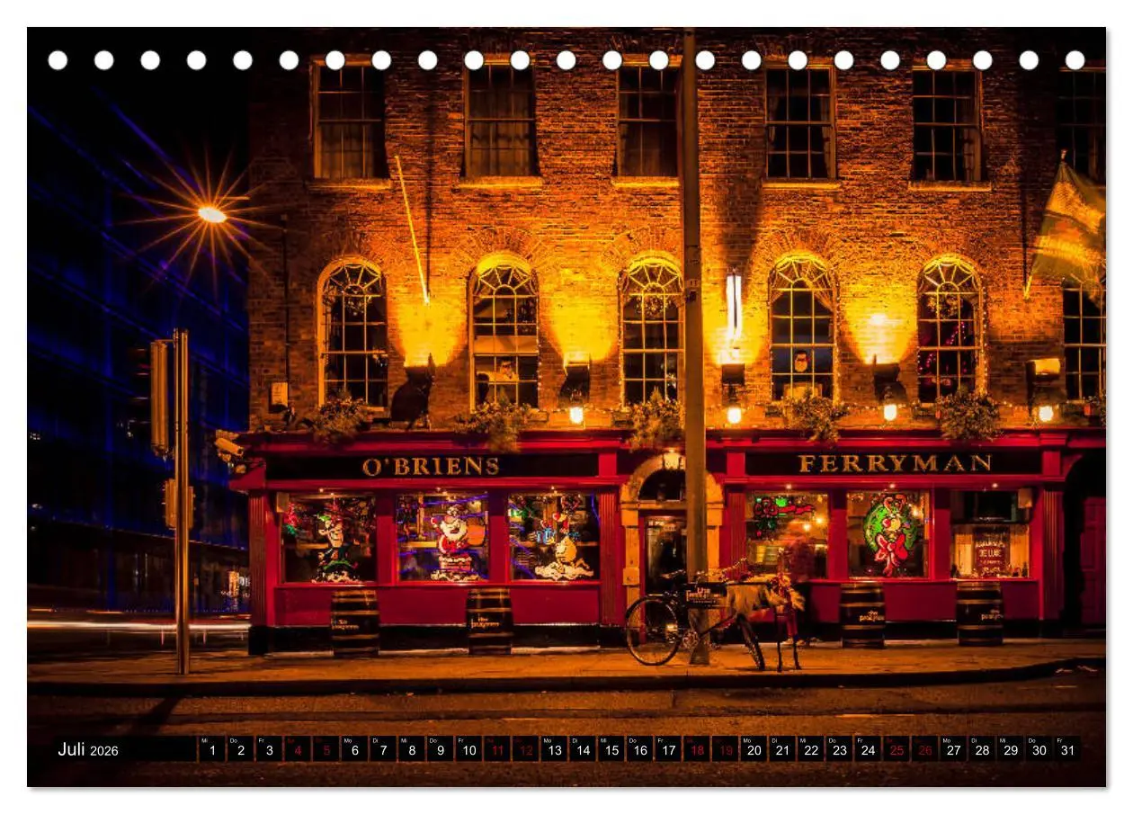 Bild: 9783457879689 | Dublin (Tischkalender 2026 DIN A5 quer), CALVENDO Monatskalender