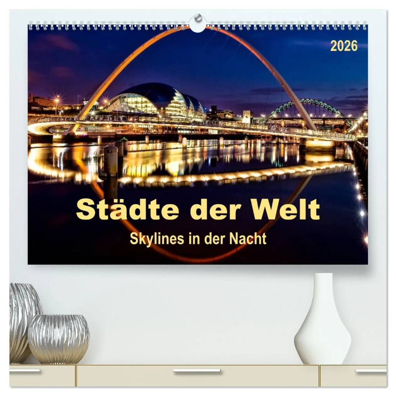 Cover: 9783516039689 | Städte der Welt - Skylines in der Nacht (hochwertiger Premium...
