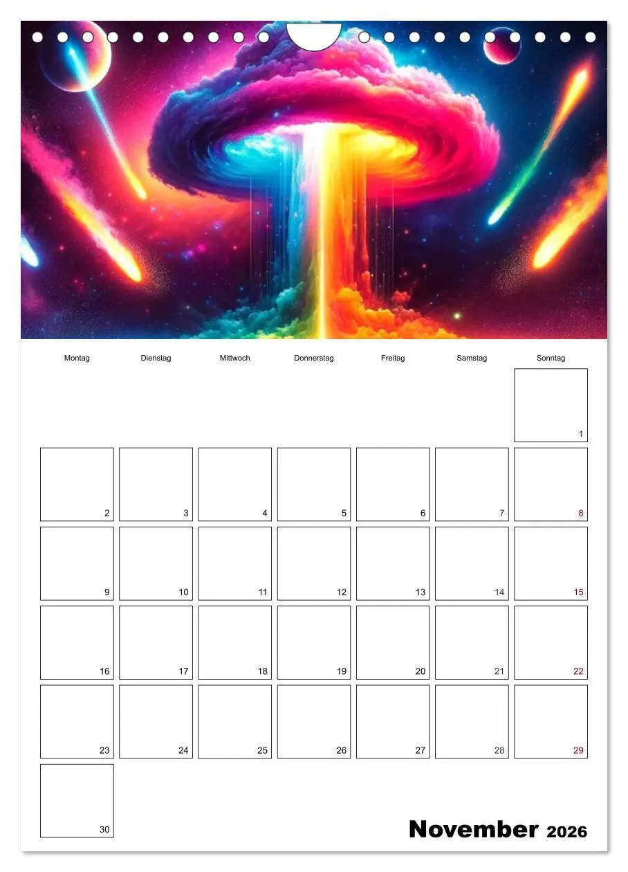 Bild: 9783516279689 | Neonlicht Familienplaner (Wandkalender 2026 DIN A4 hoch), CALVENDO...