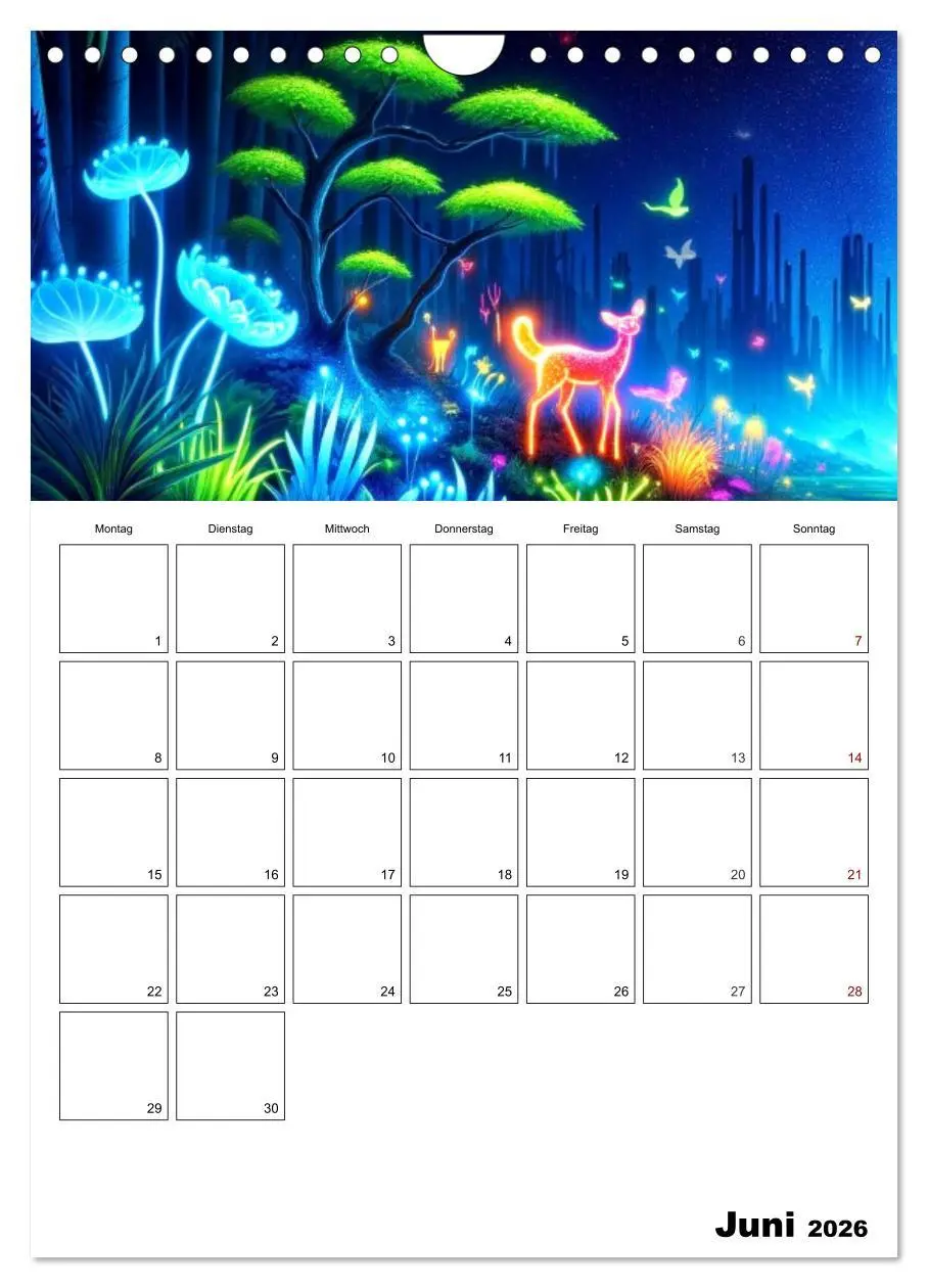 Bild: 9783516279689 | Neonlicht Familienplaner (Wandkalender 2026 DIN A4 hoch), CALVENDO...