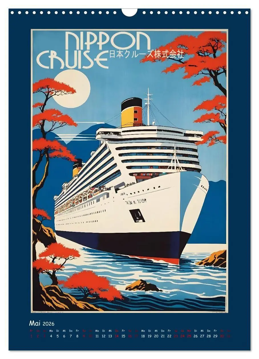 Bild: 9783516729689 | Vintage Schiffsplakate - nostalgische Kreuzfahrt um die Welt...