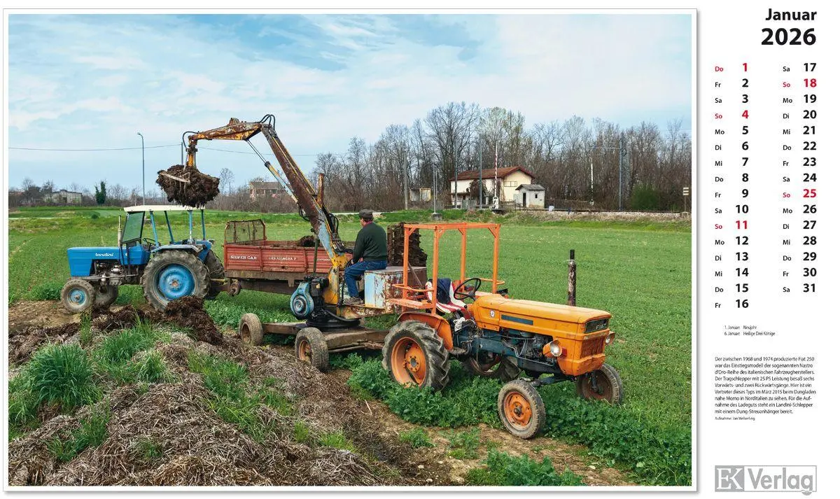 Bild: 9783844659689 | Traktoren 2026 | Kalender | 13 S. | Deutsch | 2026 | EK-Verlag