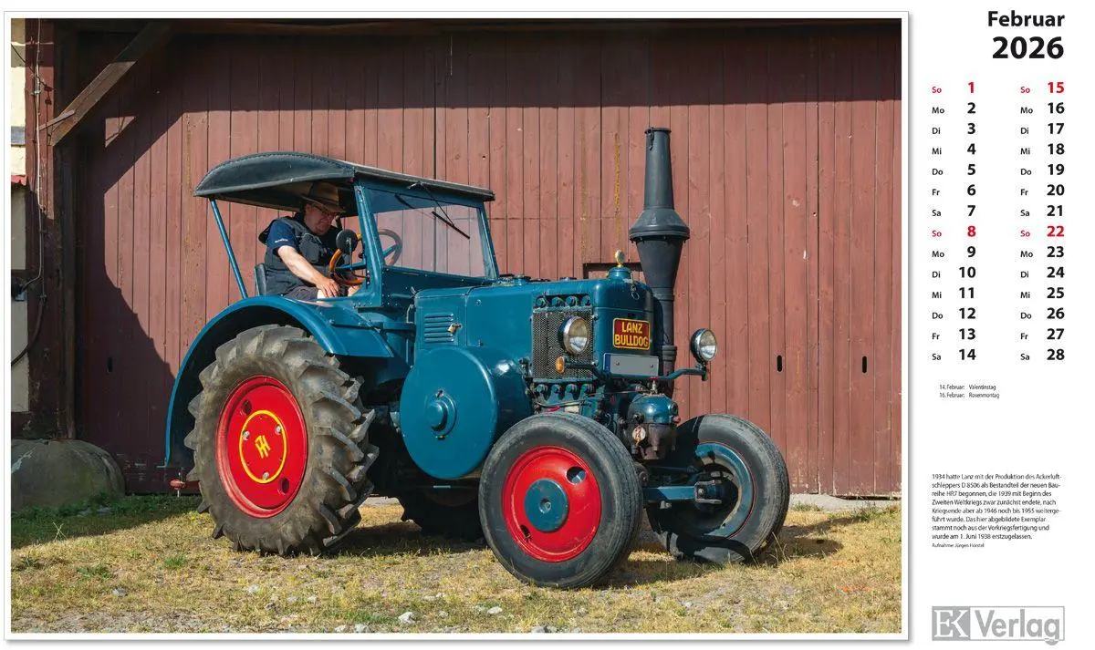 Bild: 9783844659689 | Traktoren 2026 | Kalender | 13 S. | Deutsch | 2026 | EK-Verlag