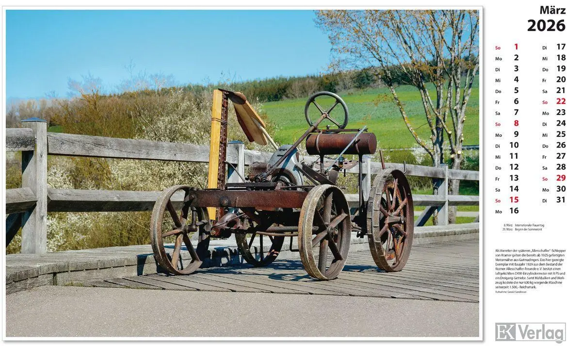 Bild: 9783844659689 | Traktoren 2026 | Kalender | 13 S. | Deutsch | 2026 | EK-Verlag