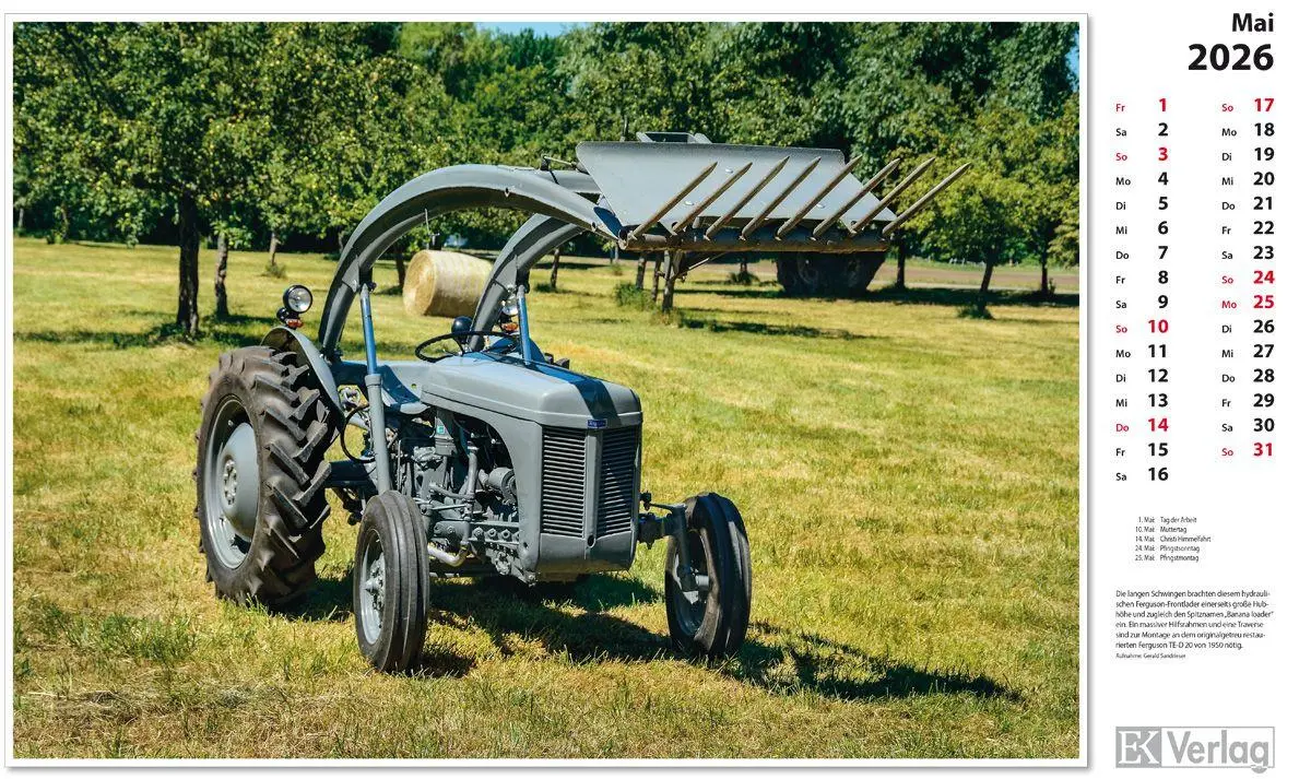 Bild: 9783844659689 | Traktoren 2026 | Kalender | 13 S. | Deutsch | 2026 | EK-Verlag