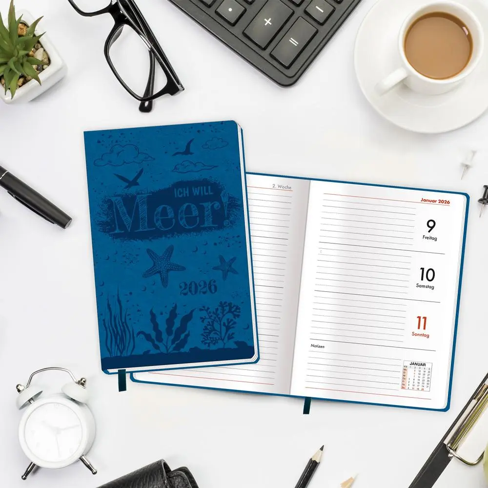 Bild: 4251901509789 | Trötsch Taschenkalender A6 Soft Touch Maritim 2026 | KG | Kalender