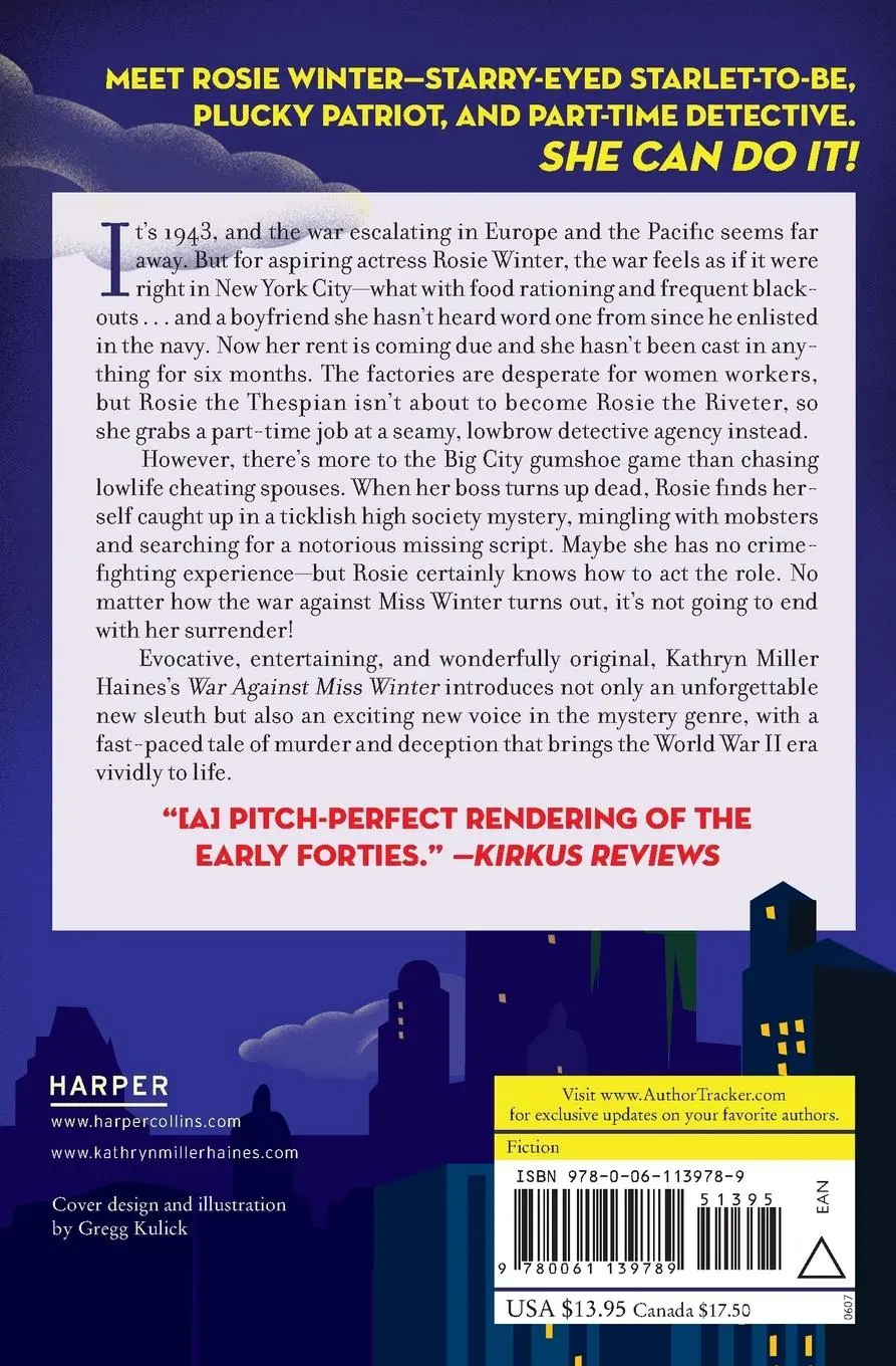 Rückseite: 9780061139789 | The War Against Miss Winter | Kathryn Miller Haines | Taschenbuch