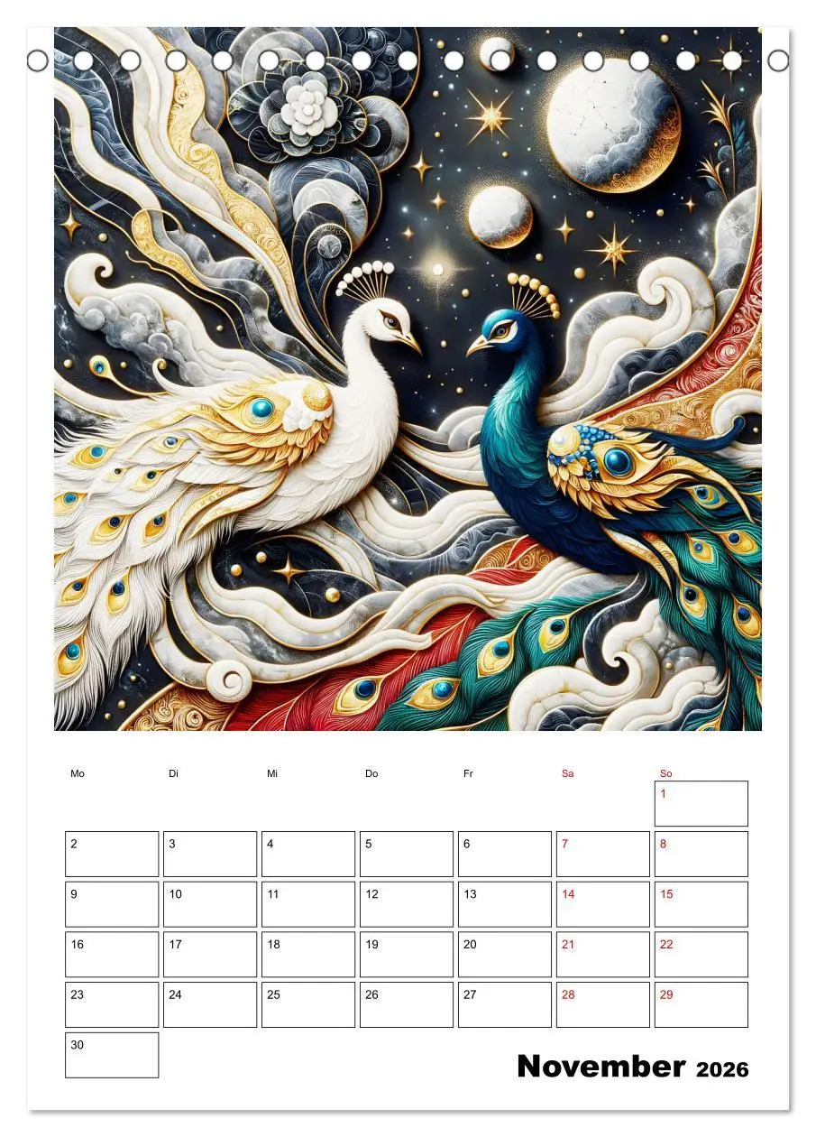 Bild: 9783457249789 | Tierische Mondlichtmagie (Tischkalender 2026 DIN A5 hoch), CALVENDO...