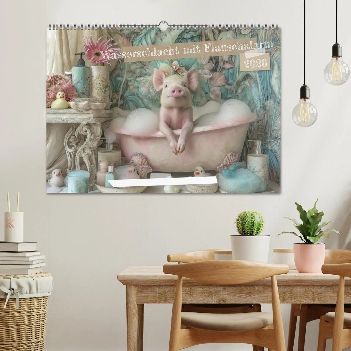 Bild: 9783516029789 | Wasserschlacht mit Flauschalarm (Wandkalender 2026 DIN A2 quer),...