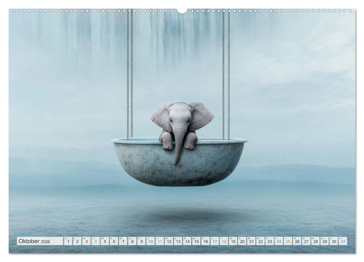 Bild: 9783516029789 | Wasserschlacht mit Flauschalarm (Wandkalender 2026 DIN A2 quer),...