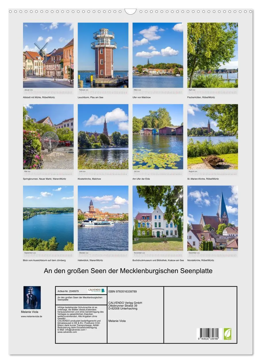 Bild: 9783516339789 | An den großen Seen der Mecklenburgischen Seenplatte (Wandkalender...