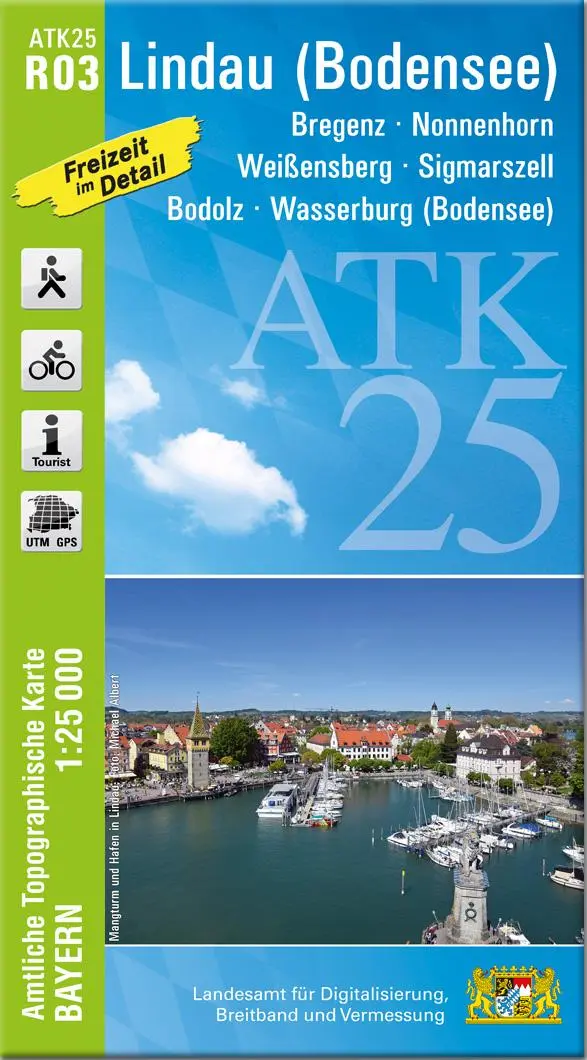 Cover: 9783899339789 | ATK25-R03 Lindau (Bodensee) (Amtliche Topographische Karte 1:25000)