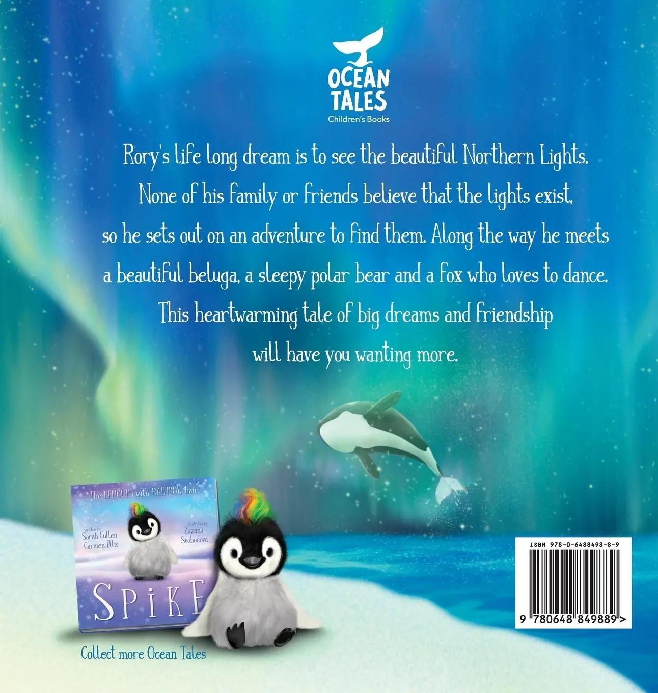 Rückseite: 9780648849889 | Rory, An Orca's Quest for the Northern Lights | Sarah Cullen | Buch