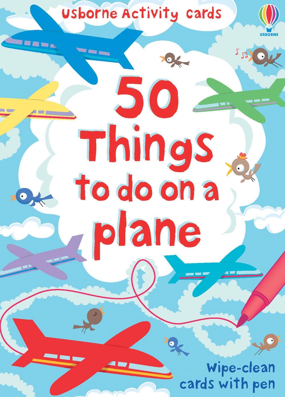 50 Things to do on a plane | Wipe-clean cards with pen - Usborne Activity cards | Emily/Pratt, Leonie Bone | Mehrteiliges Produkt | 50 Karten mit Stift | Englisch | 2008 | Usborne Publishing Ltd - Bone, Emily/Pratt, Leonie