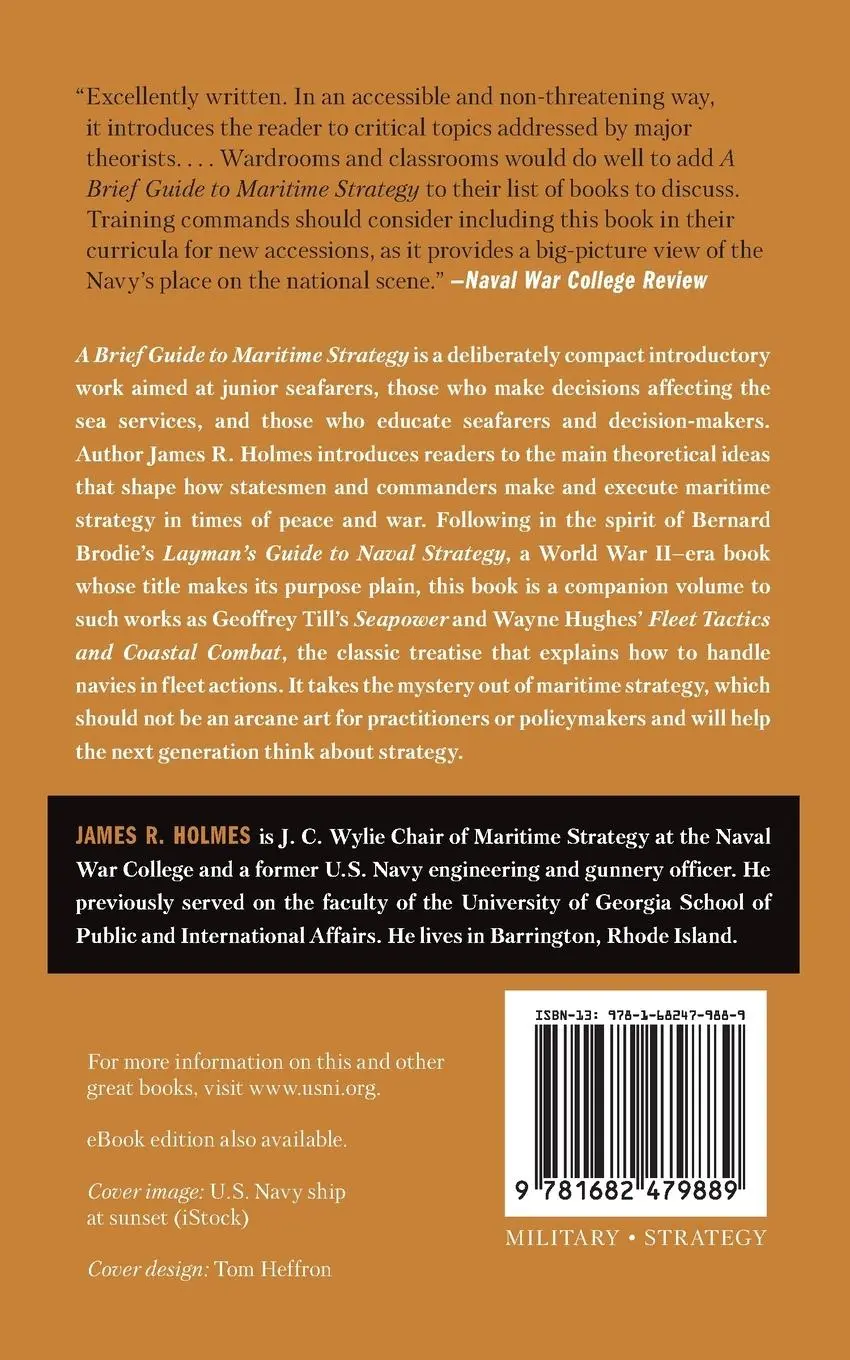 Rückseite: 9781682479889 | A Brief Guide to Maritime Strategy | James Holmes | Taschenbuch | 2025