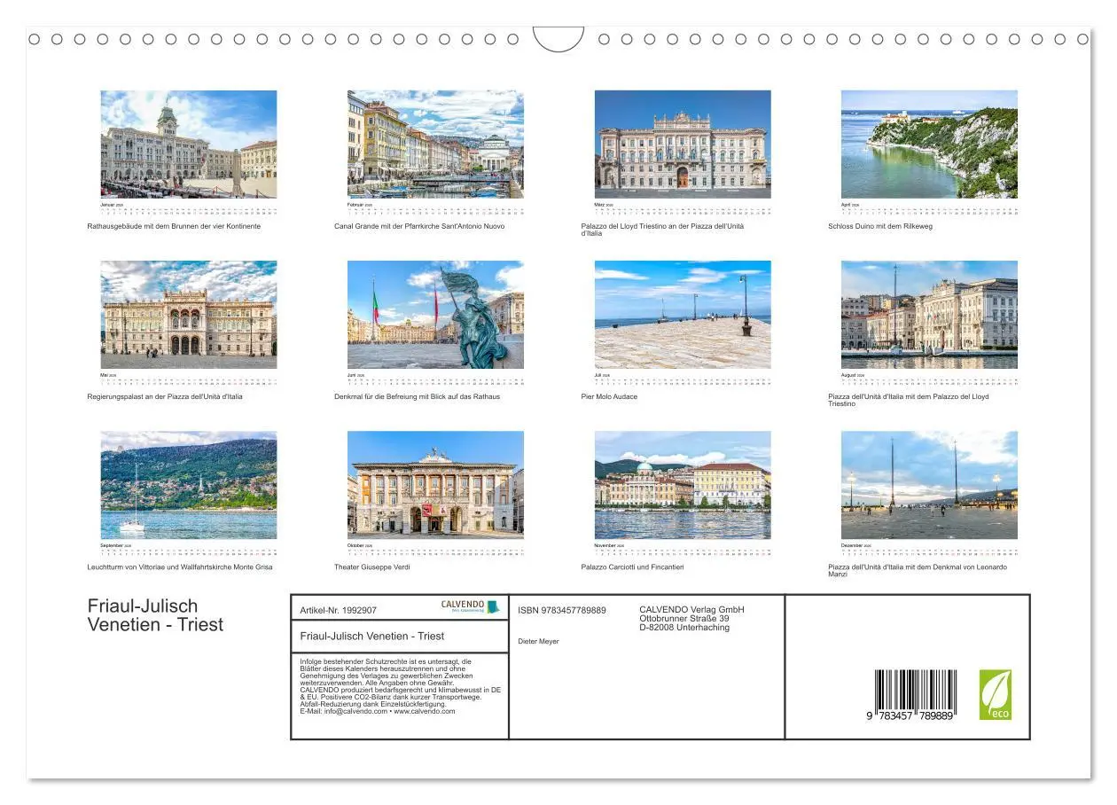 Bild: 9783457789889 | Friaul-Julisch Venetien - Triest (Wandkalender 2026 DIN A3 quer),...